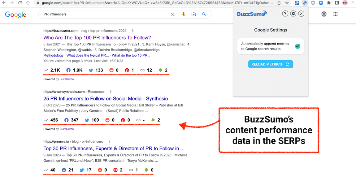BuzzSumo Chrome Extension | Performance Data As You Browse | BuzzSumo.com