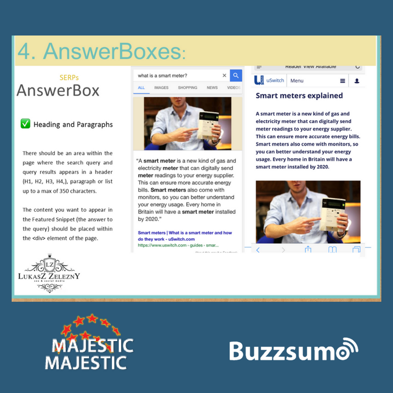 SEO for Answer boxes