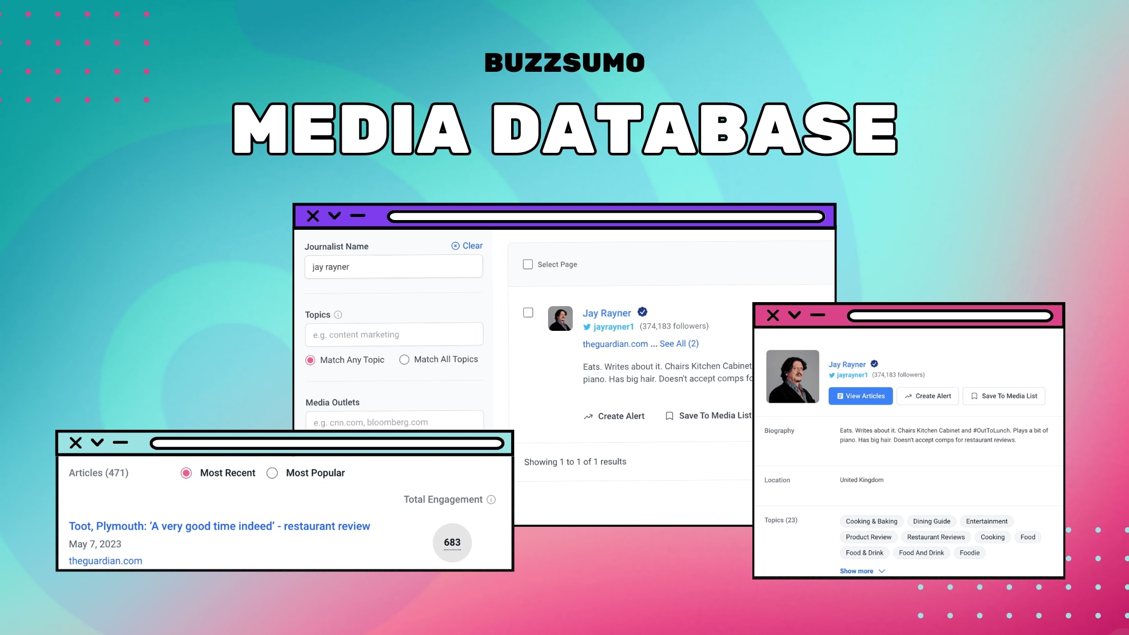 BuzzSumo’s Journalist Database: See What Journalists Create So You Can Better Connect